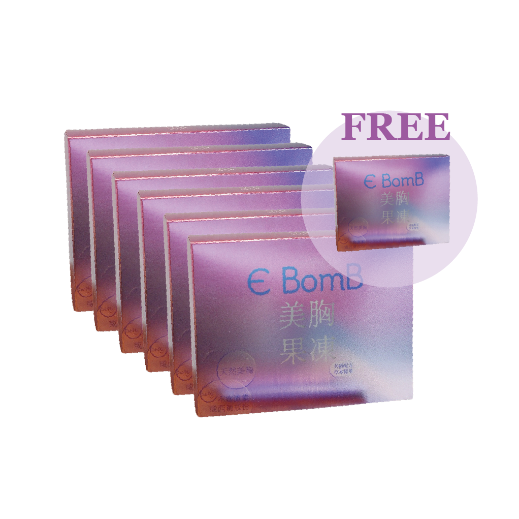 E BomB 美胸果凍 30包包裝 x6 送 30包包裝 x1