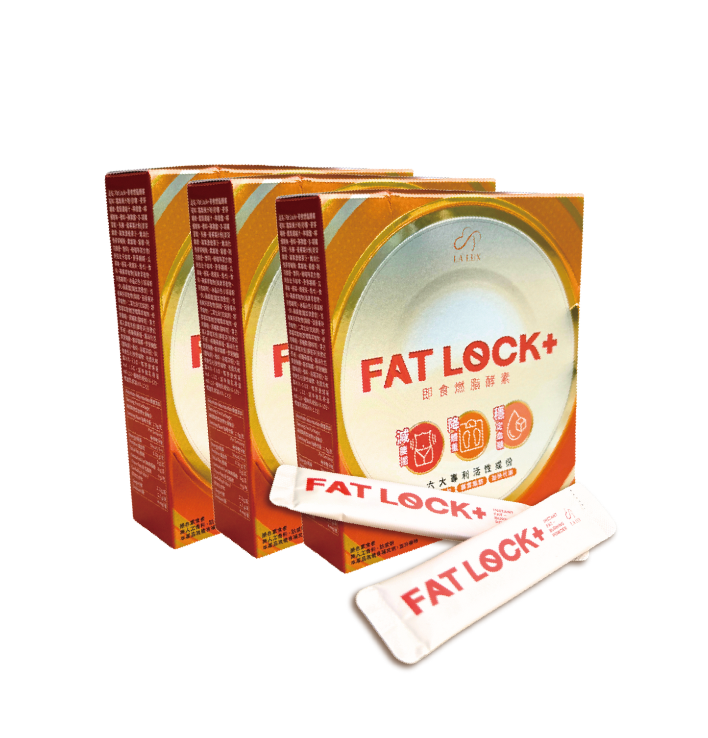FAT LOCK+ 即食燃脂酵素 20包包裝 x3